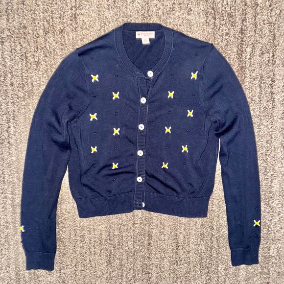 Brooks Brothers Red Fleece Vintage Bumblebee Embroidered Button Down Cardigan - Picture 3 of 9